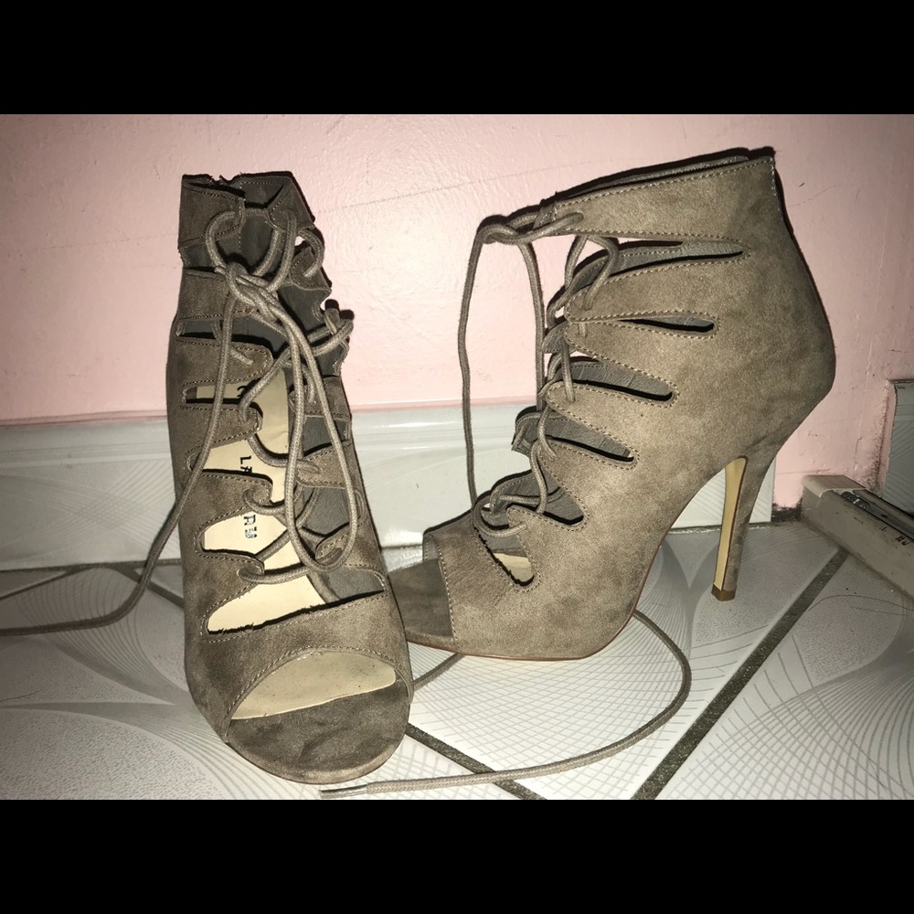 Laced up heels